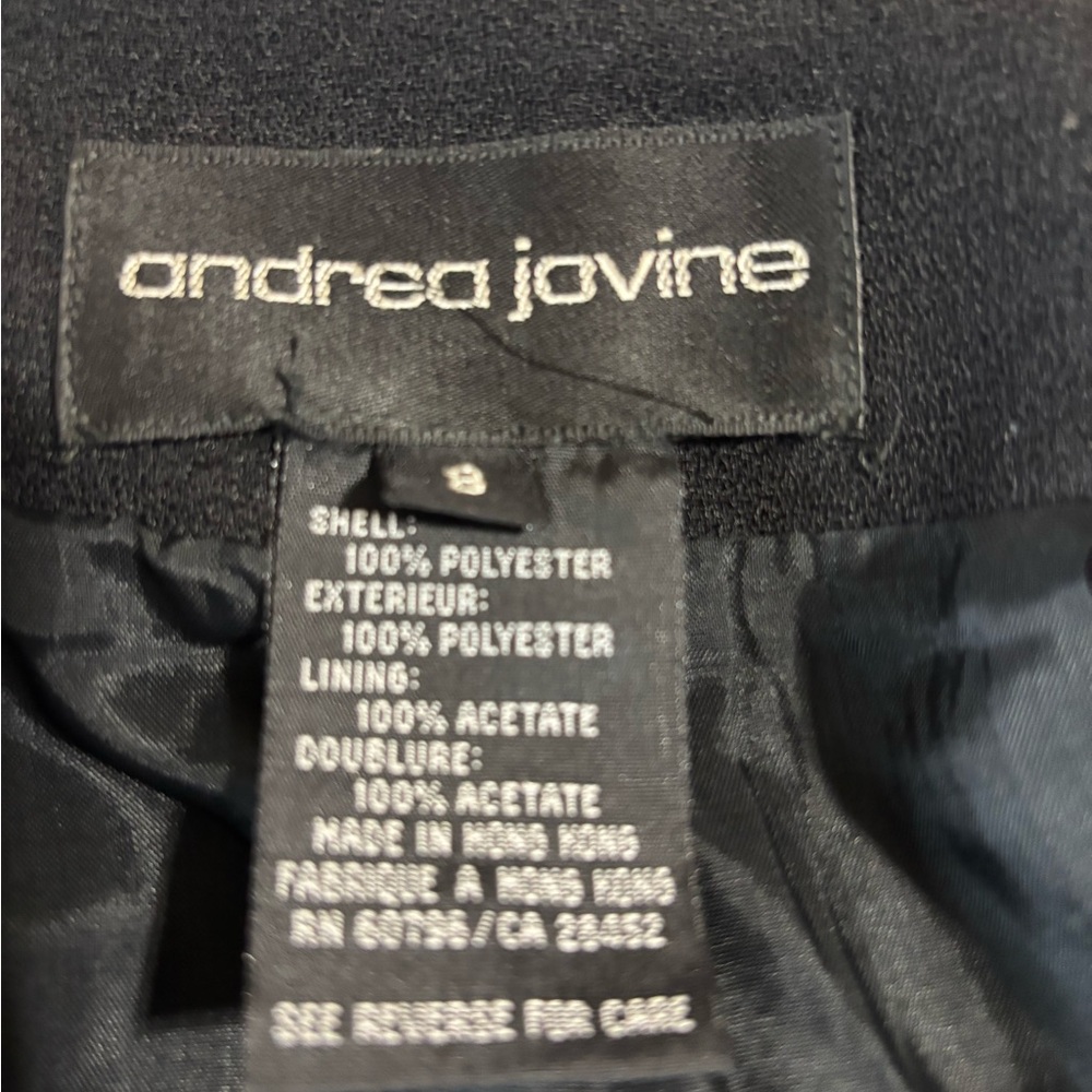 Andrea Jovine Men's Classic Navy Dress Pants - Picture 9 of 9